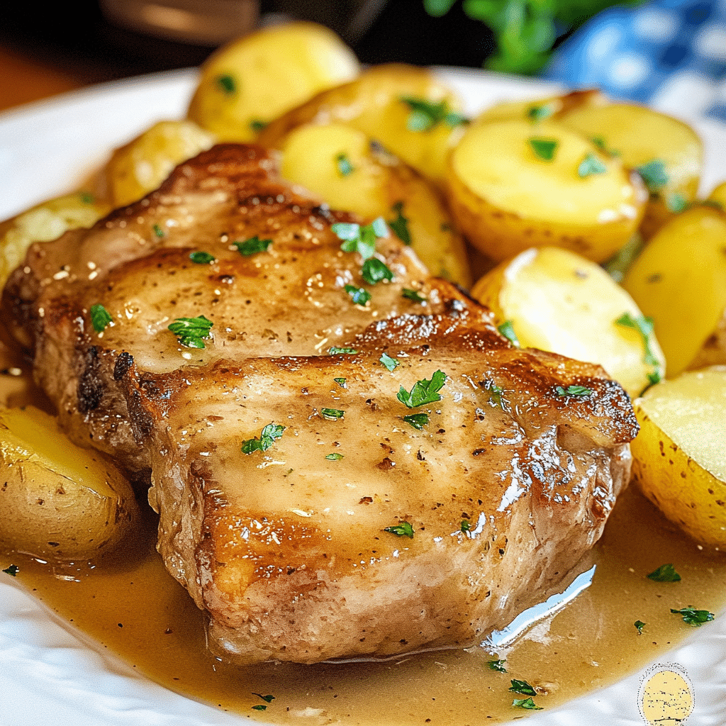 Crock Pot Pork Chops and Potatoes
