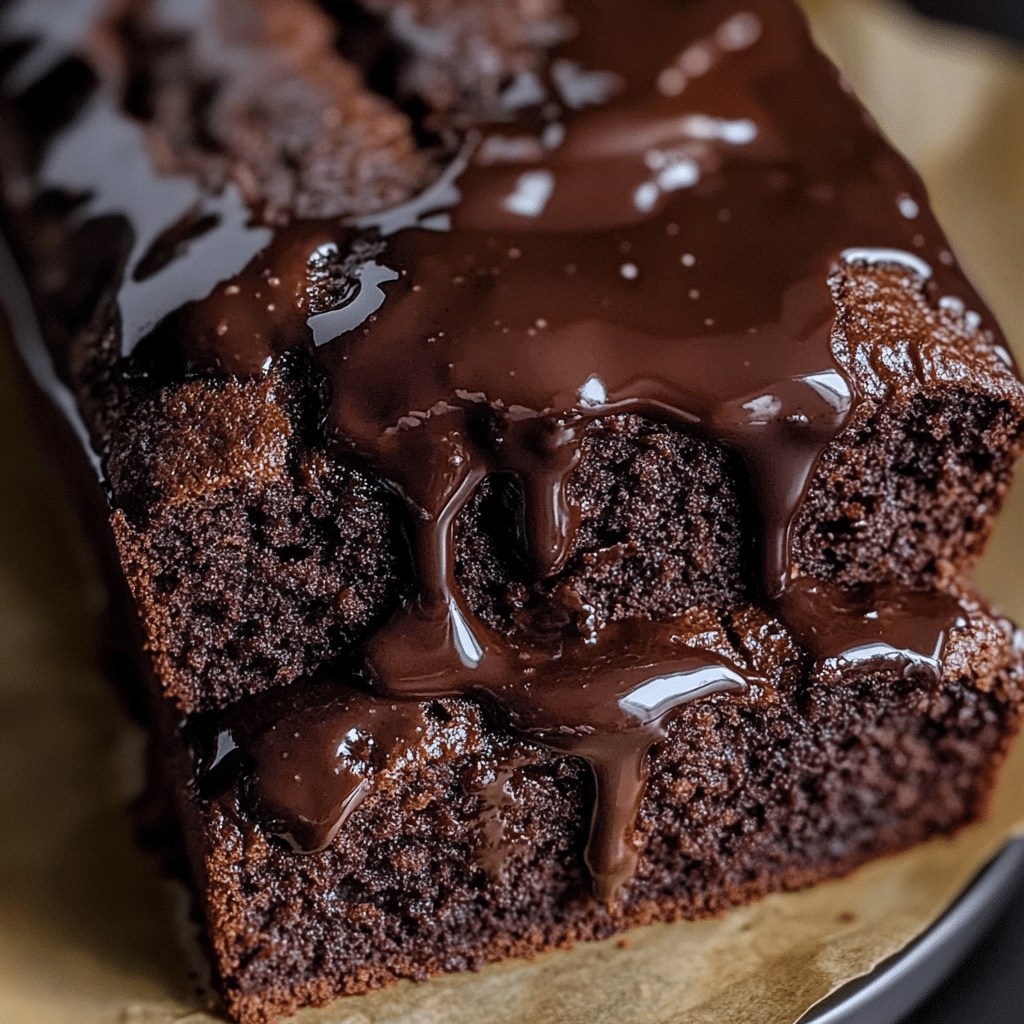 Hot Fudge Brownie Bread