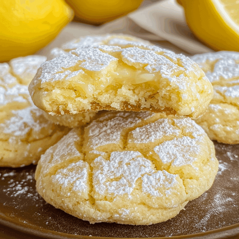 Lemon Gooey Butter Cookies