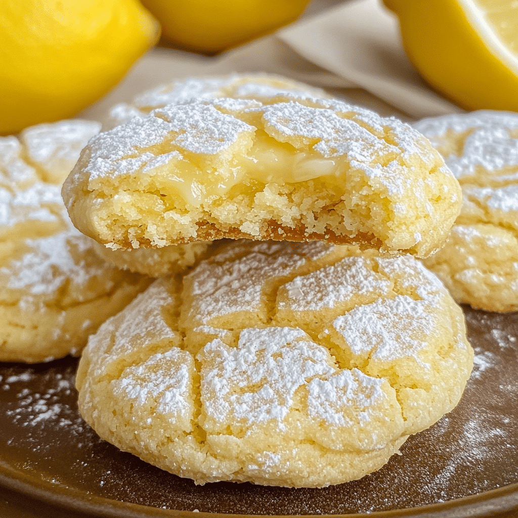Lemon Gooey Butter Cookies