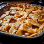 Triple Crust Peach Cobbler
