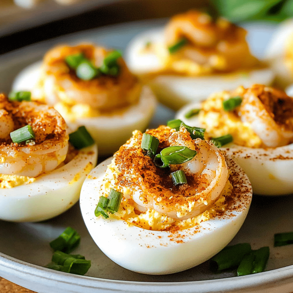 Cajun Shrimp Deviled Eggs