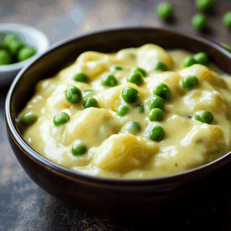 Creamed Potatoes and Peas