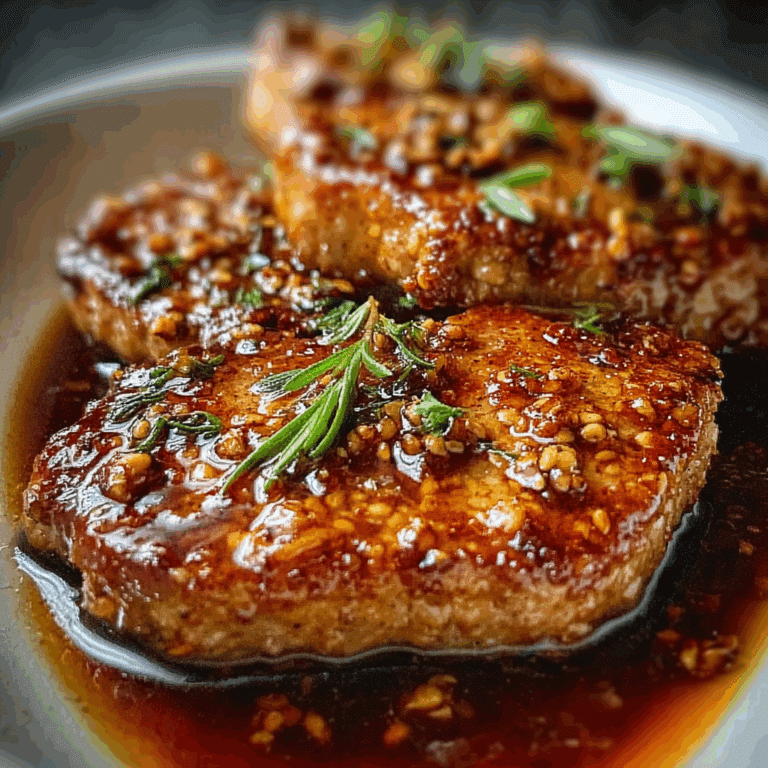 Crunchy Honey Garlic Pork Chops