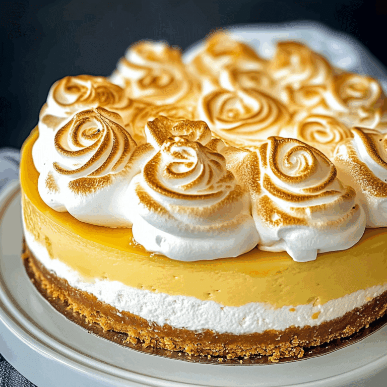 Lemon Meringue Bliss Cheesecake