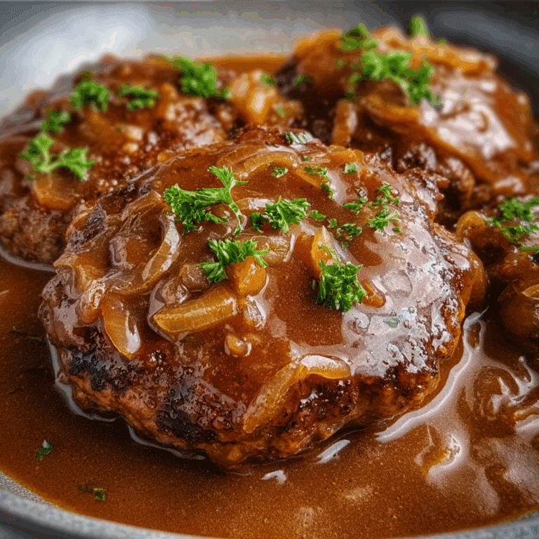 Salisbury Steak with Onion Gravy