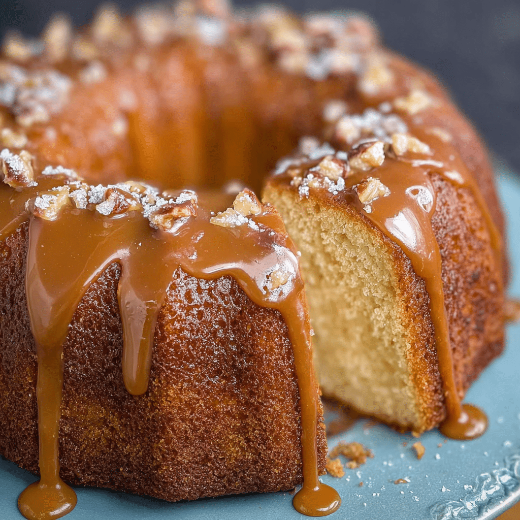 Salted Caramel Kentucky Butter Cake
