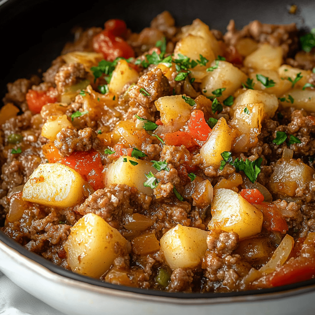 Slow-Cooker Hamburger Hash
