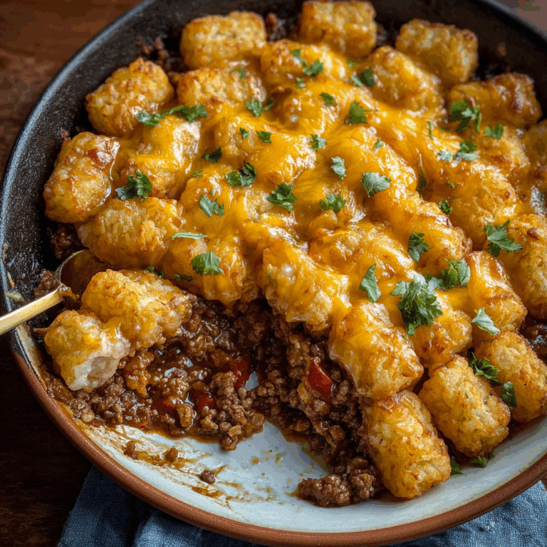 Tater Tot Sloppy Joe Casserole