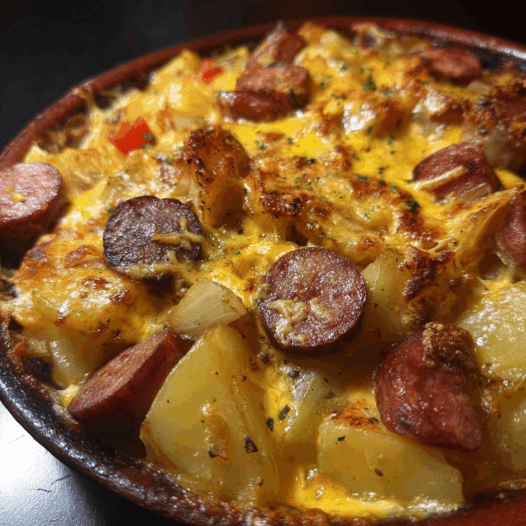 Cheese, Potato & Smoked Sausage Casserole