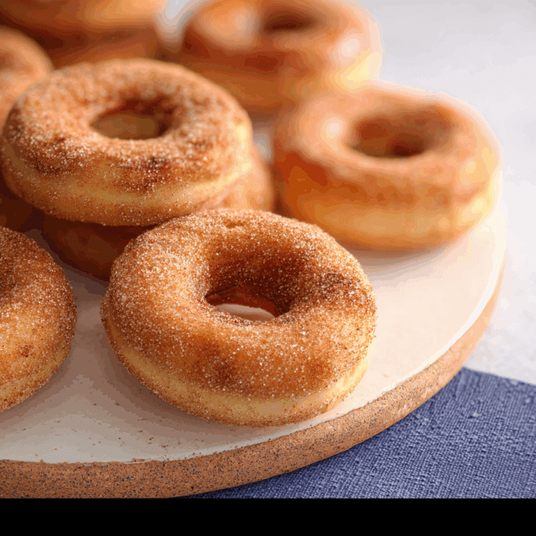 Easy Cinnamon Sugar Donuts