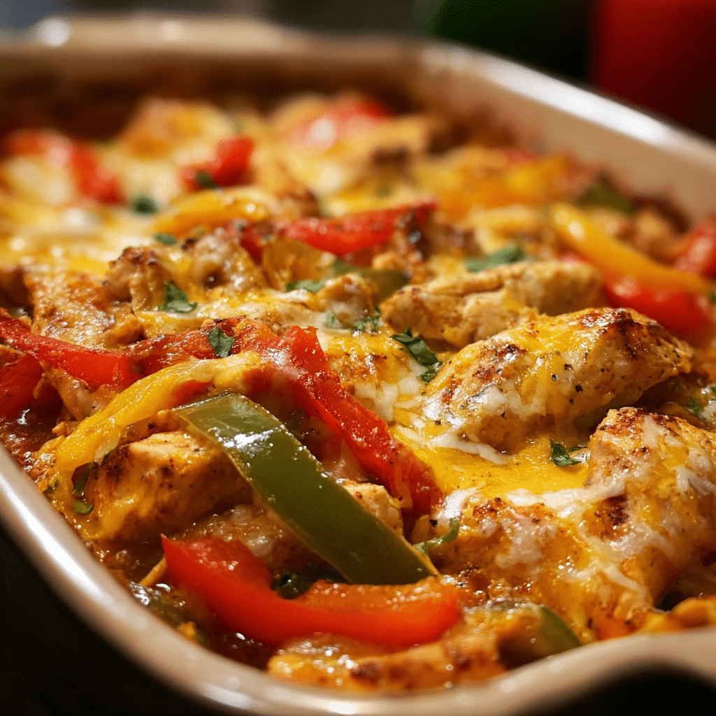 Fajita Chicken Casserole