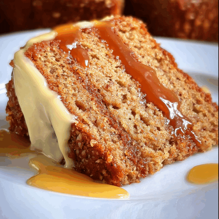 Moist Banana Cake with Caramel