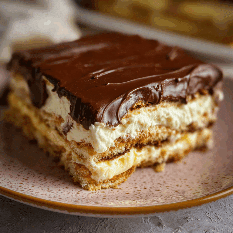 No-Bake Chocolate Eclair Cake