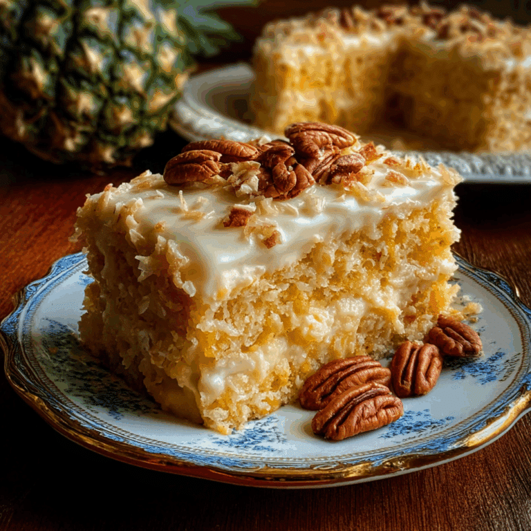 Pineapple Coconut God Bless America Cake