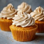 Pumpkin Cupcakes with Cinnamon Cream Cheese Frosting