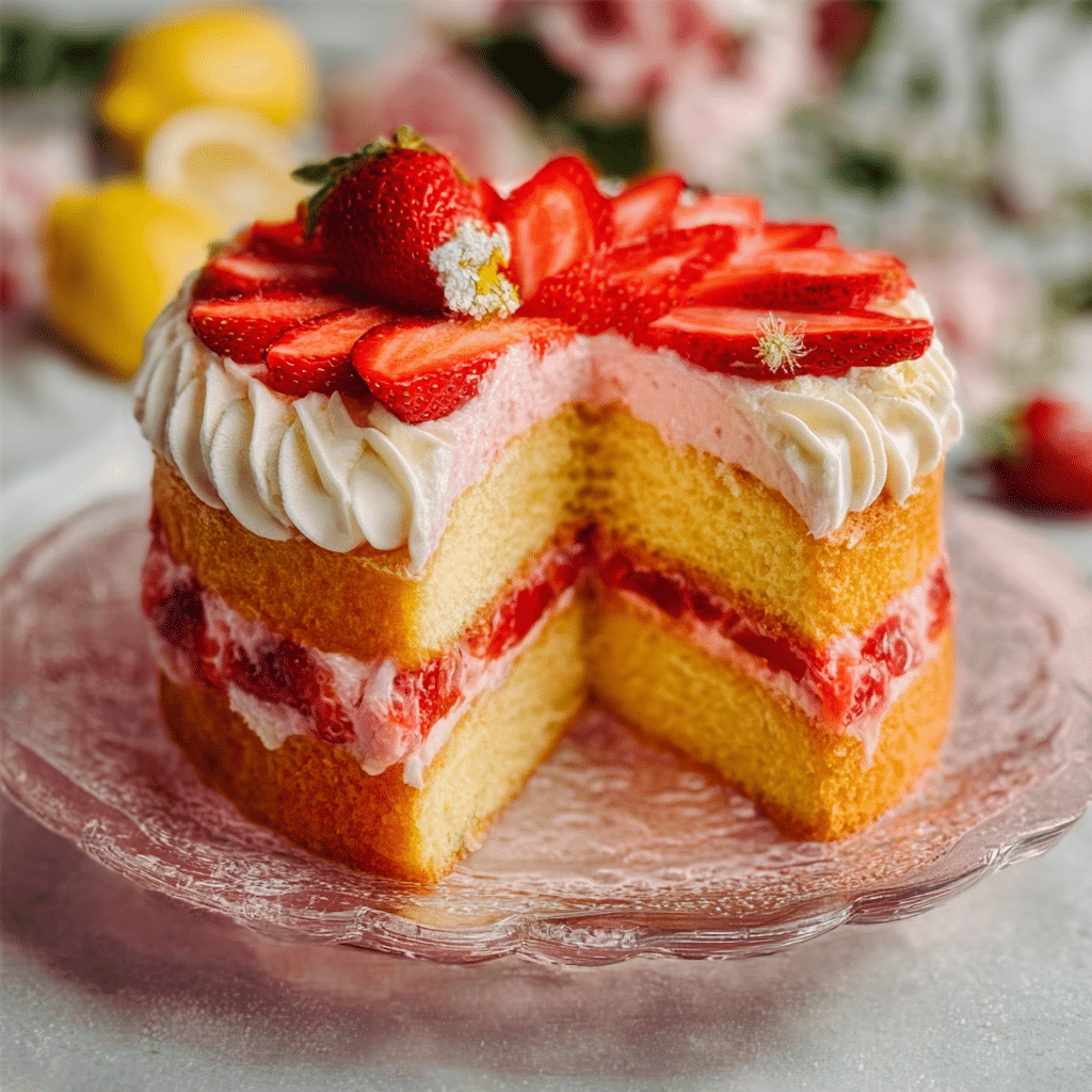 Strawberry Lemon Cake