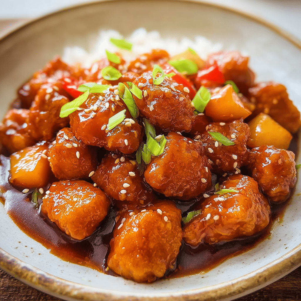 Baked Sweet and Sour Chicken