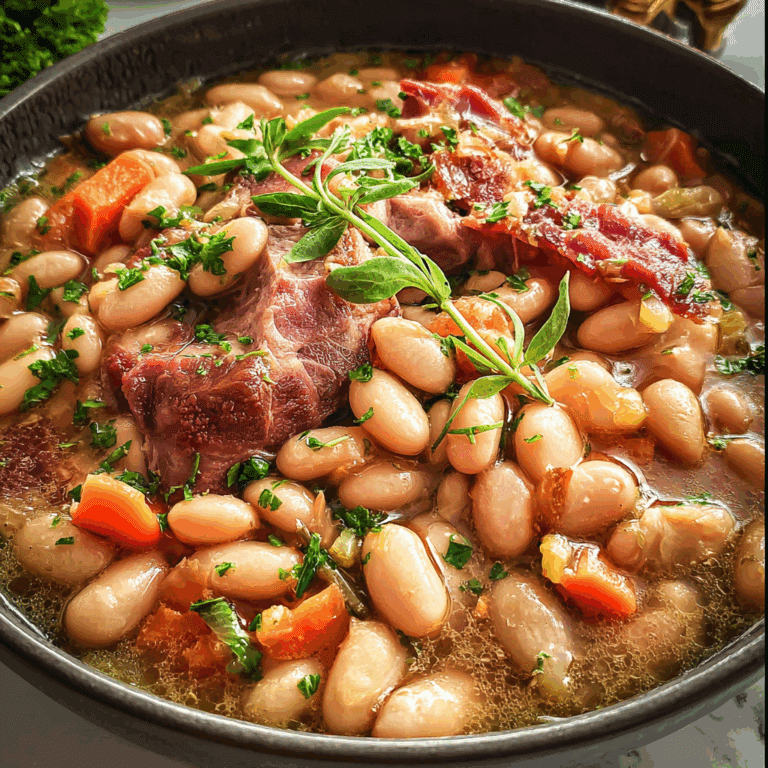 Beans Cooked with Ham Hock