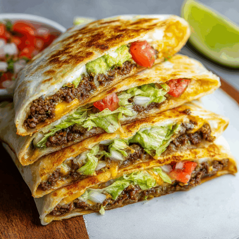 Homemade Crunch Wrap Supreme