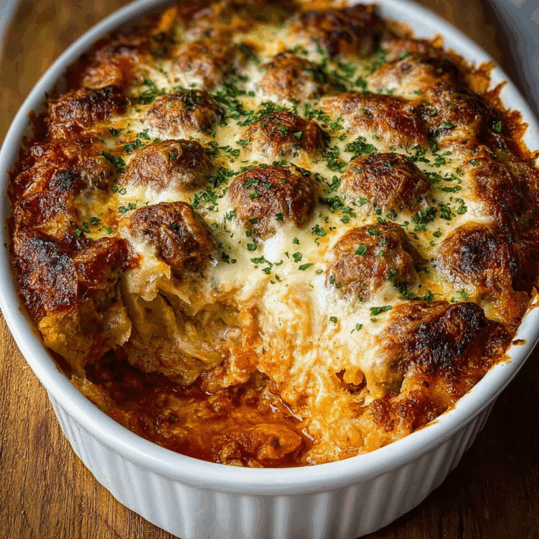 Layered Meatball Casserole