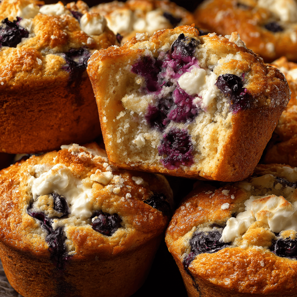 Blueberry Cream Cheese Muffins