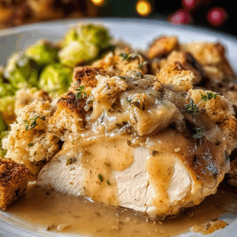Crock Pot Chicken, Gravy, and Stuffing