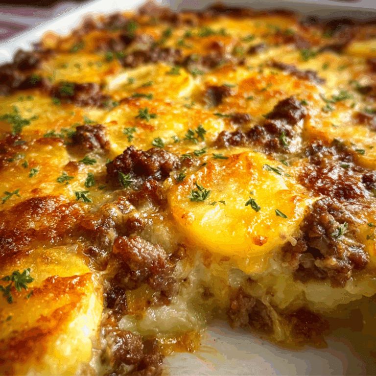 Hamburger Potato Cheese Casserole