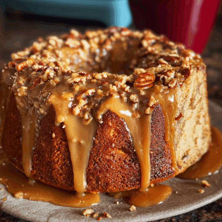 Toffee Pecan Caramel Pound Cake