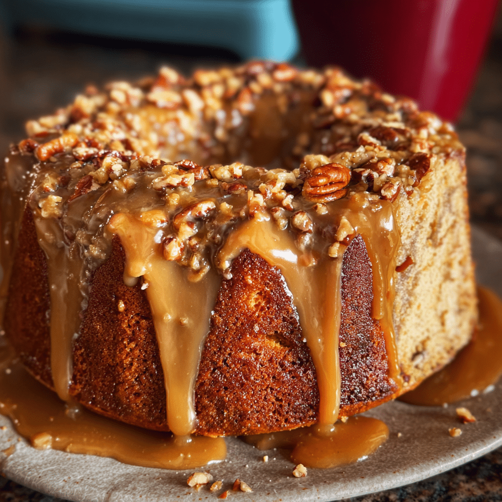 Toffee Pecan Caramel Pound Cake