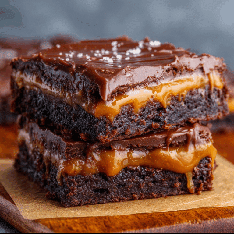 Caramel-Layered Brownies