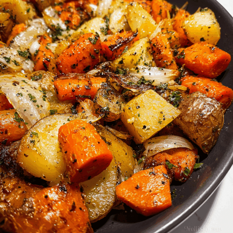 Carrots & Potatoes Roasted with Onion and Garlic