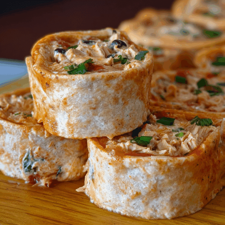 Chicken Enchilada Dip Roll-Ups
