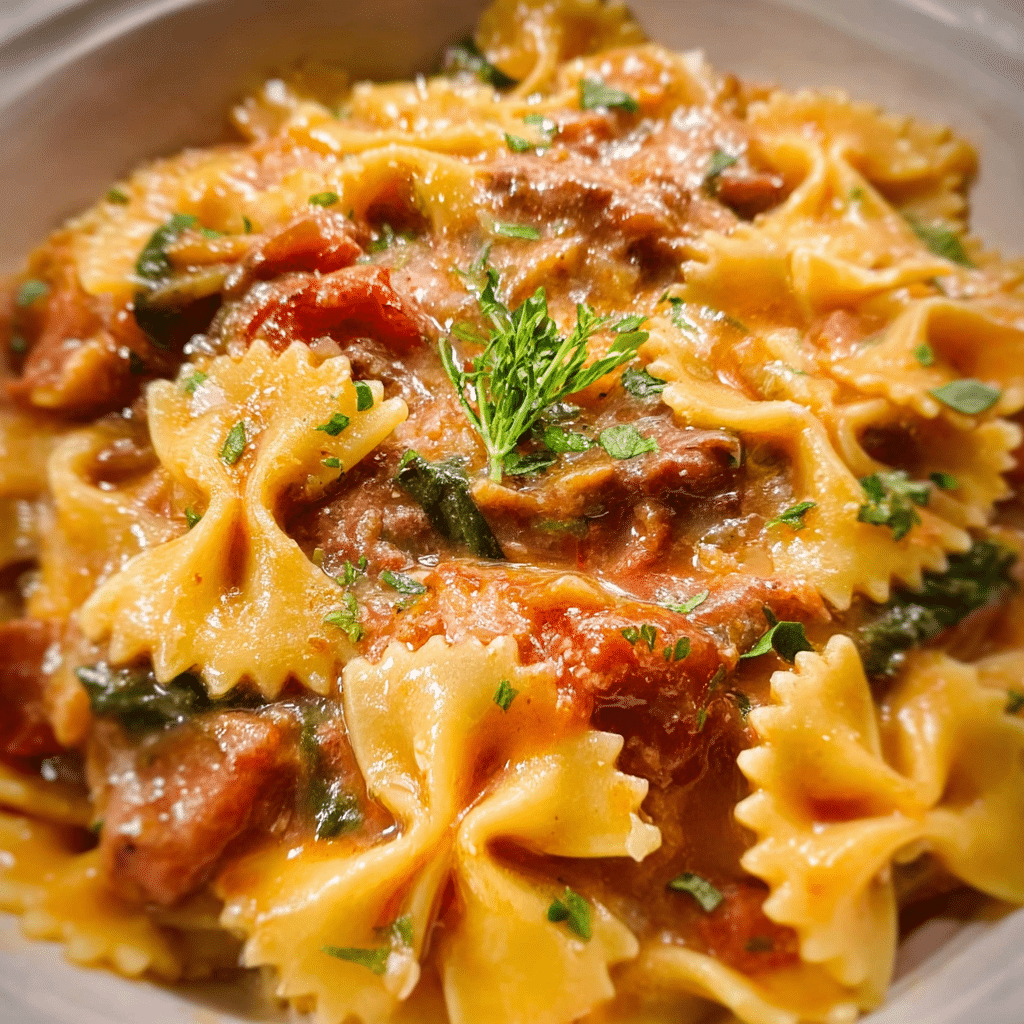 Crock Pot Bowtie Casserole