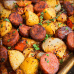 Oven Roasted Smoked Sausage and Potatoes