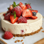 5 Minute 4 Ingredient No Bake Cheesecake