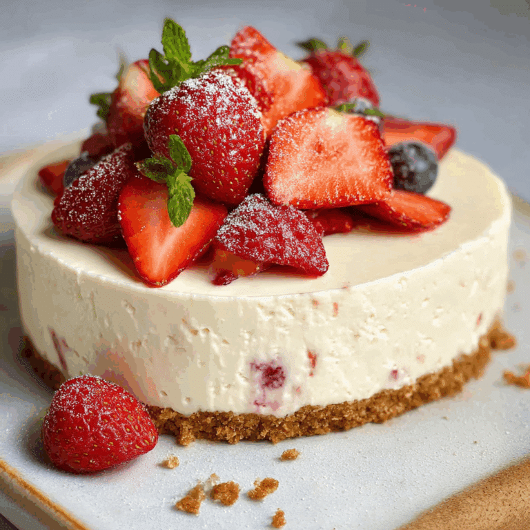 5 Minute 4 Ingredient No Bake Cheesecake