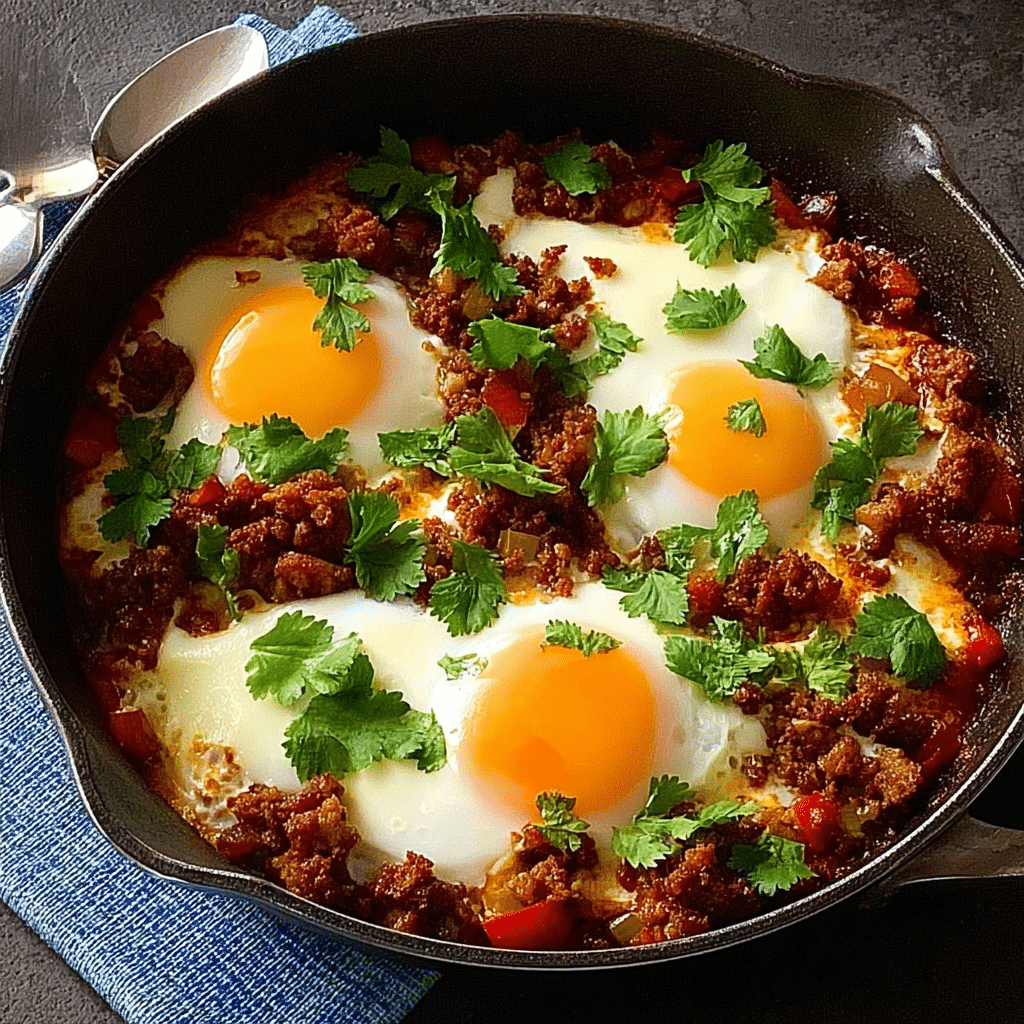 Baked Mexican Chorizo and Eggs