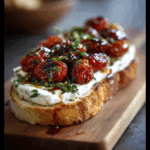 Burrata Caprese Sandwich with Cherry Tomato