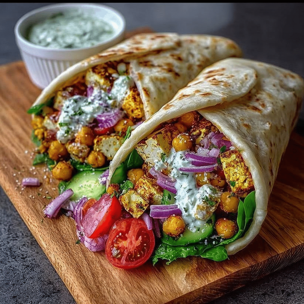 Chickpea Paneer Wrap