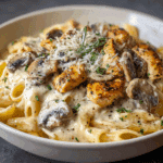Creamy Chicken & Mushroom Pasta
