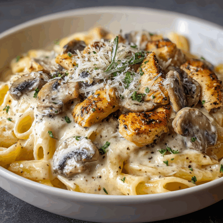 Creamy Chicken & Mushroom Pasta