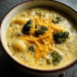 Crockpot Potato Broccoli Cheddar Soup