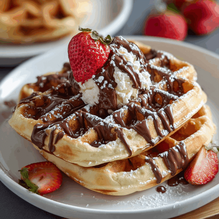 Nutella Filled Waffles