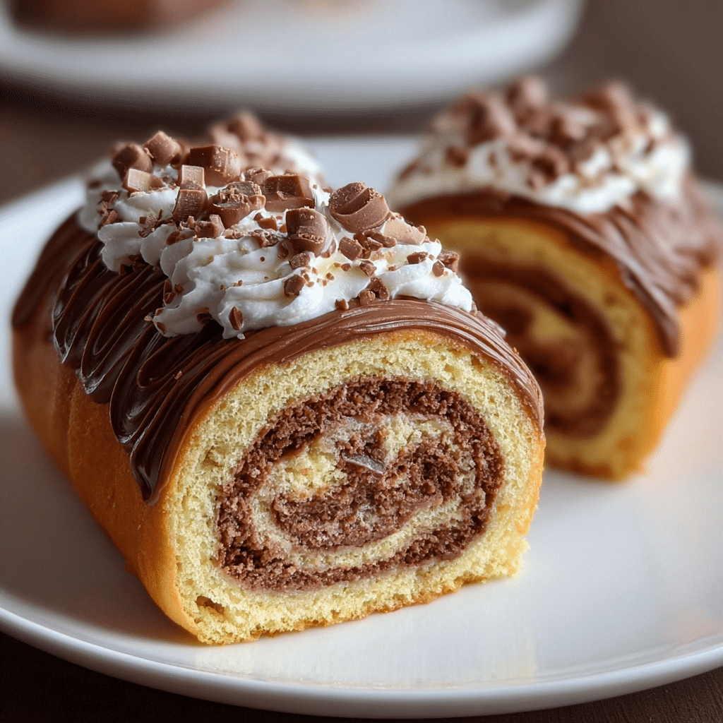 Nutella Rolls with Whipped Frosting