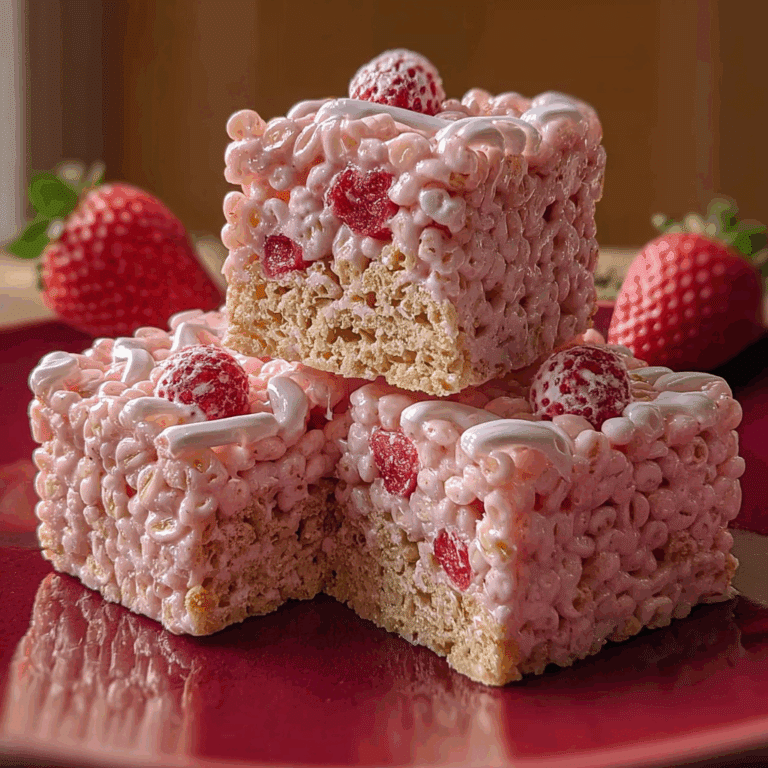 Strawberry Rice Krispies Treats