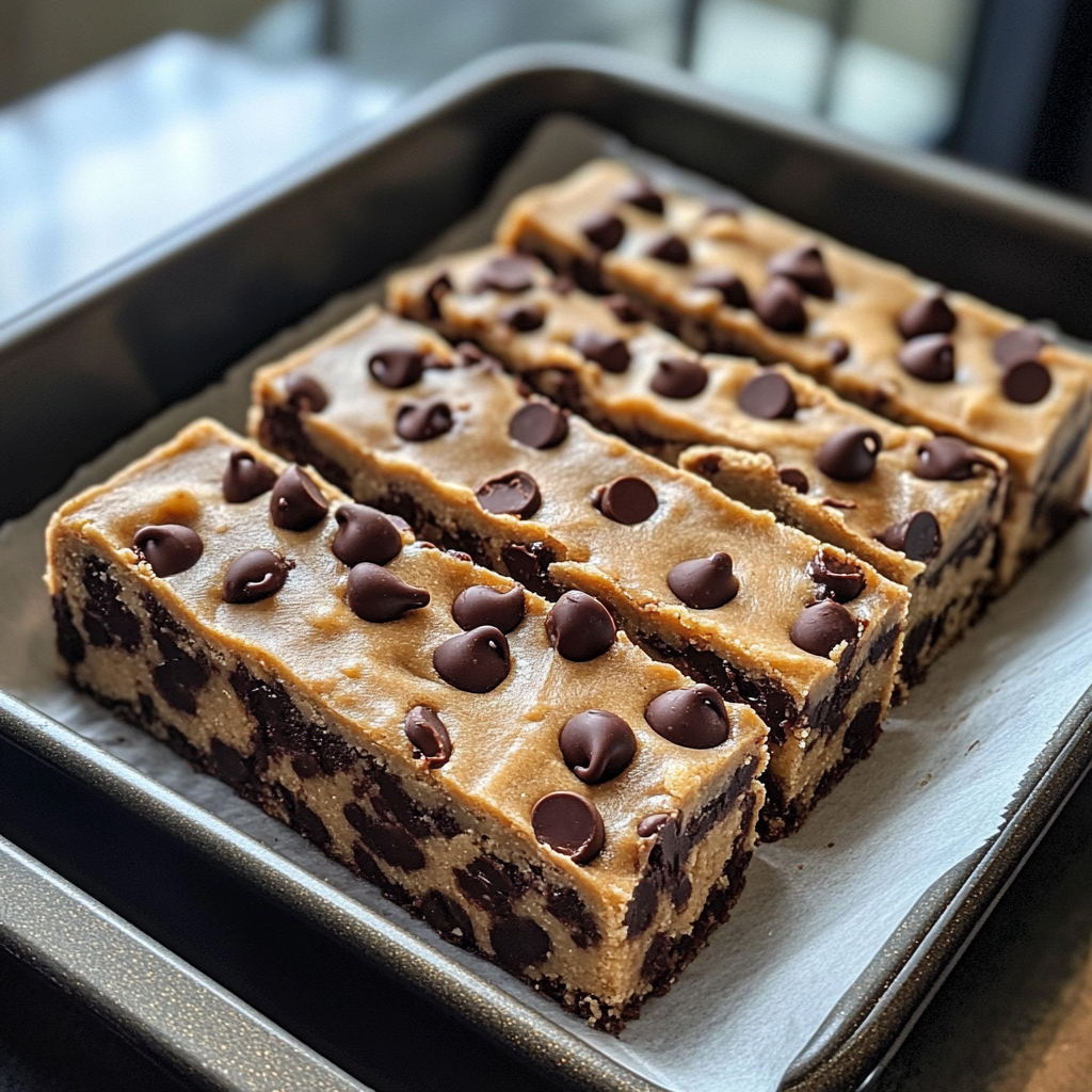 Chocolate Chip Cookie Dough Bars