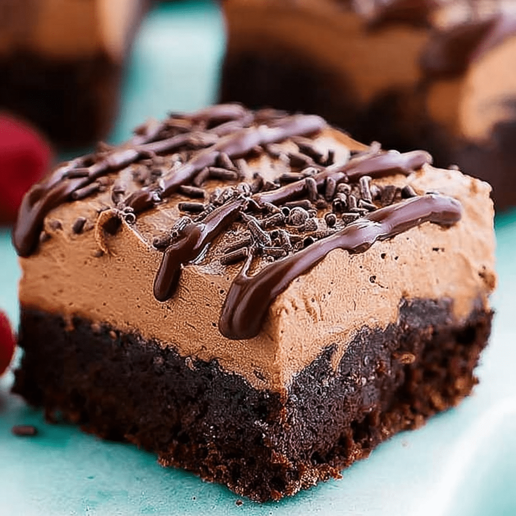 Chocolate Mousse Brownies