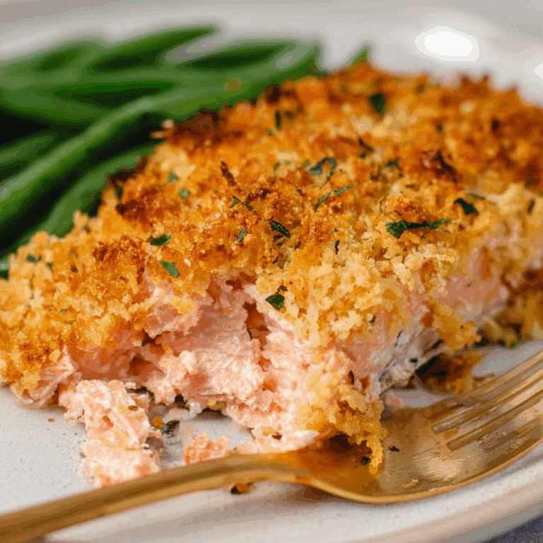 Irresistibly Crispy Parmesan Salmon Bake