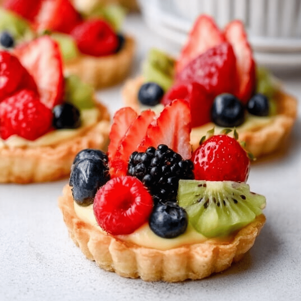 Mini Fruit Tarts With Pastry Cream